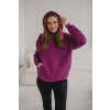 Těhotenská a kojící mikina fialová