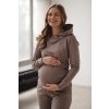 Těhotenská a kojící mikina Milk Please cappuccino (Velikost L)
