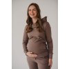Těhotenská a kojící mikina Milk Please cappuccino (Velikost L)