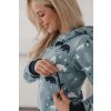 Těhotenská a kojící mikina Milk Please s lesním potiskem (Velikost L)