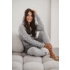 Těhotenská a kojící mikina Milk Please světle šedá (Velikost L)
