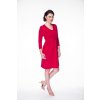 Těhotenské a kojící šaty Carry karmínově červené 7/8 rukáv (Velikost L)