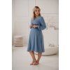 Těhotenské a kojící šaty modré