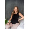 Těhotenské a kojící tílko Milk Top černé (Velikost L)