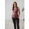 Těhotenské a kojící tílko Milk Top rose brown (Velikost L)