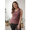 Těhotenské a kojící tílko Milk Top rose brown (Velikost L)