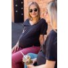 Těhotenské a kojící tričko M-shirt charcoal (Velikost L)