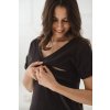 Těhotenské a kojící tričko M-shirt charcoal (Velikost L)