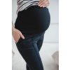 Těhotenské kalhoty GraceFit Mama tmavě modré (Velikost L)
