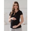 Těhotenské tričko černé