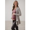 Těhotenský kardigan Mama Wrap světle šedý melange (Velikost L)