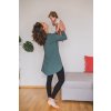 Tunika pro těhotné a kojící maminky Mommy mořská zelená (Velikost L)