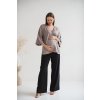 Těhotenská a kojicí halenka Mamafullness tmavě béžová