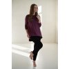 Bavlněná tunika pro těhotné a kojící maminky Mommy mauve wine