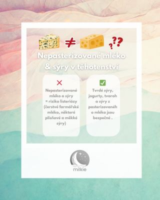 🧀🥛 Pasterizované vs. nepasterizované výrobky v těhotenství aneb co si dát v klidu… a čemu se raději vyhnout 🤰 V...