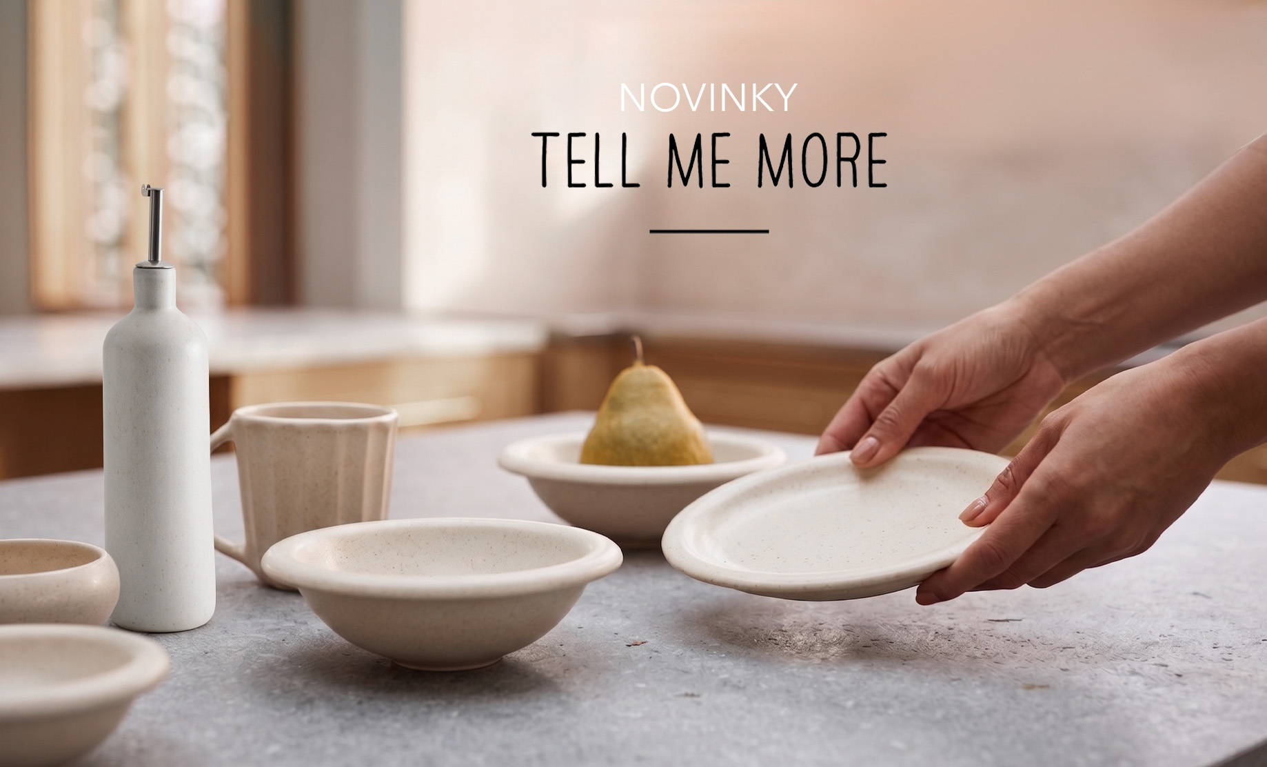 Nová kolekce nádobí Tell Me More, která promění každodenní stolování.