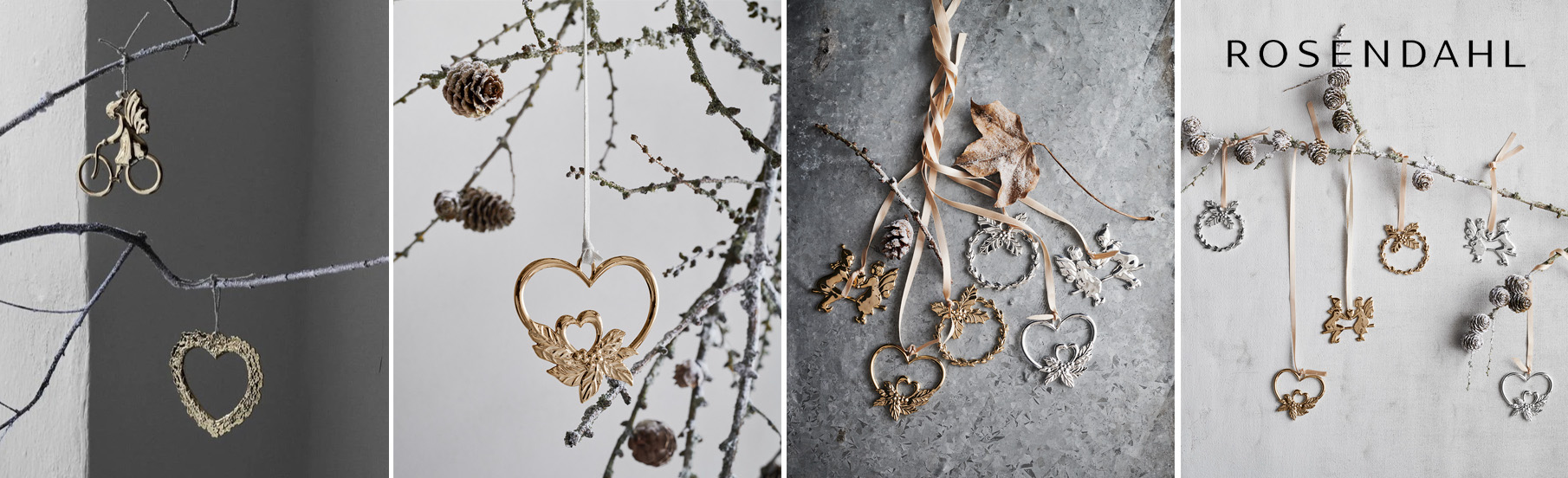 Vánoční ozdoby ze série Karen Blixen od ROSENDAHL