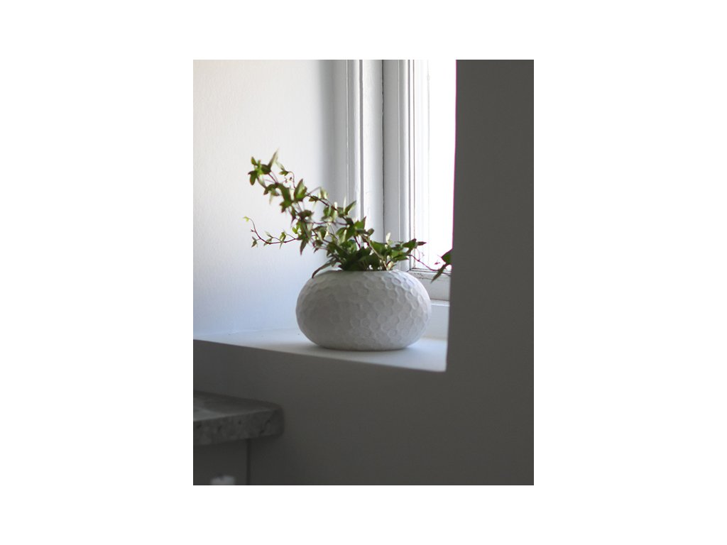 Keramická váza Runsten - White - MILKY
