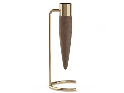 Svícen Umanoff Polished Brass:Walnut