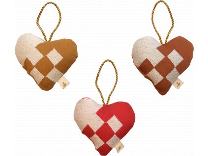 Ornaments embroidered Hearts mix (primary)