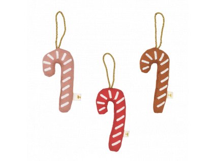 Ornaments embroidered Candycane mix (primary)