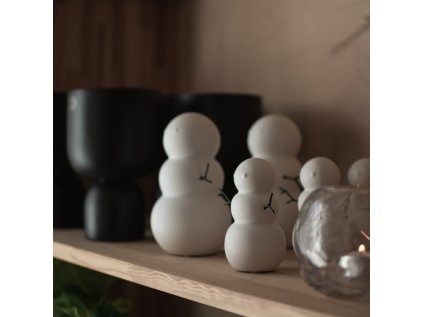 Keramický sněhulák Snowman White - Large