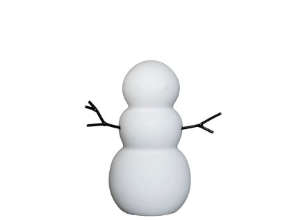 Keramický sněhulák Snowman White - Small