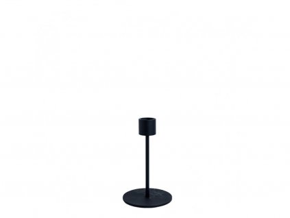 12435 1 svicen candlestick black 13 cm