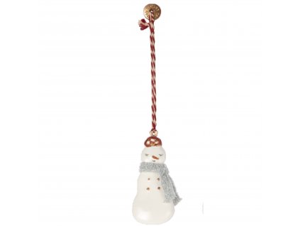 12468 plechova ozdoba maileg snowman red