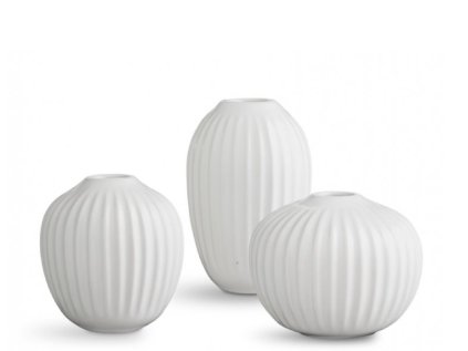 Vázy Hammershøi White set 3ks