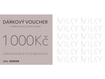 Dárkový voucher v tištěné podobě - 1 000 Kč