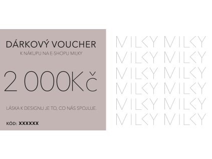 Dárkový voucher v tištěné podobě - 2 000Kč