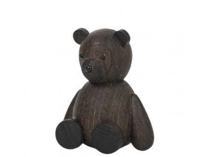 Dřevěný medvídek Teddy Smoked Oak 9 cm