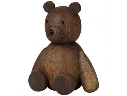 Dřevěný medvídek Teddy Smoked Oak 13 cm