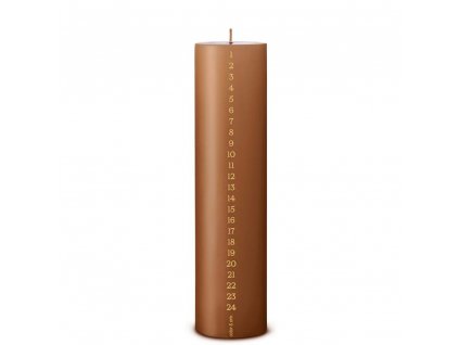 Adventní svíčka Pillar Calendar Raw Toffee