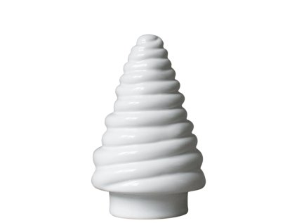 Keramický stromek Curl Shiny White