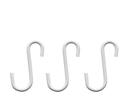 Sada háčků Nivo Rail White 3 ks