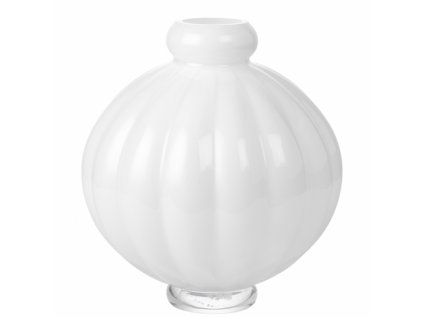 Skleněná váza Balloon 01 Opal White