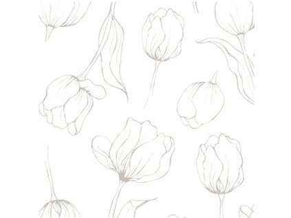 Papírové ubrousky Tulipa White