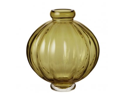Skleněná váza Balloon 01 Olive
