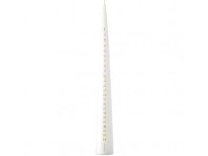 Adventní svíčka Cone Calendar Pure White