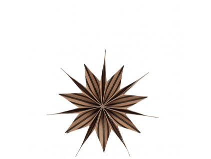 Papírová hvězda Toppu Brown 25 cm