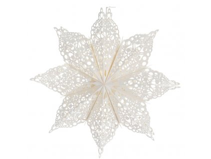 Papírová hvězda Clip White 60 cm