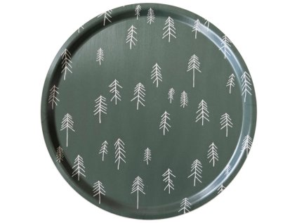 Kulatý podnos Tall Green - 38 cm