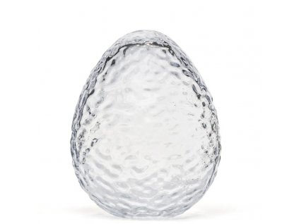 Skleněné vajíčko Gry Clear 16 cm