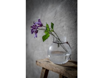 Skleněná váza Bubble - 14 cm