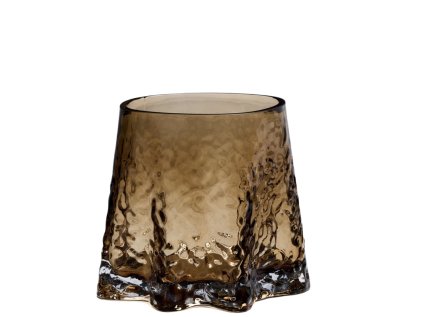 Skleněný svícen Gry Cognac - Large