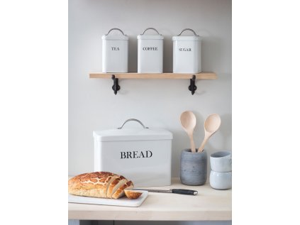 Kovový chlebník Bread Bin - Chalk