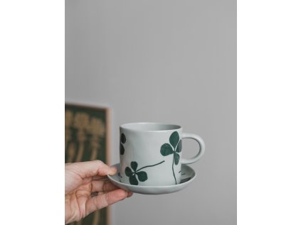 Porcelánový hrnek s ouškem CloverPorcelánový hrnek s ouškem Clover