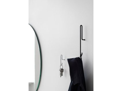 Nástěnný kovový háček Wall Hook Black - Large